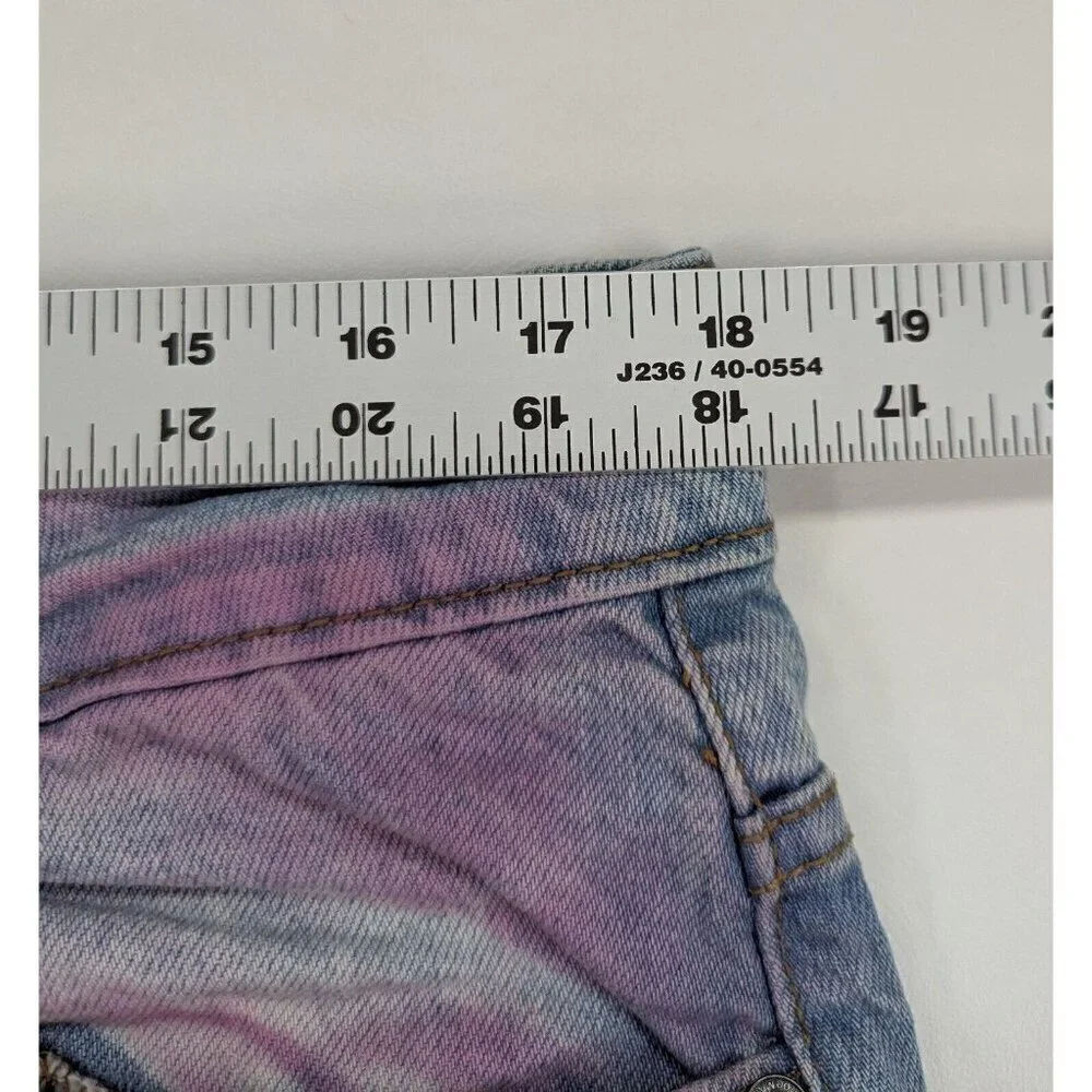 BoohooMan Men's Baggy Rigid Pink Tint Jeans In Antique Blue Size 34